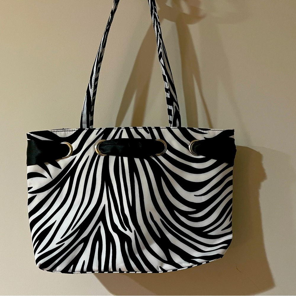 Zebra stripe purse